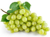 racimo de uvas blancas